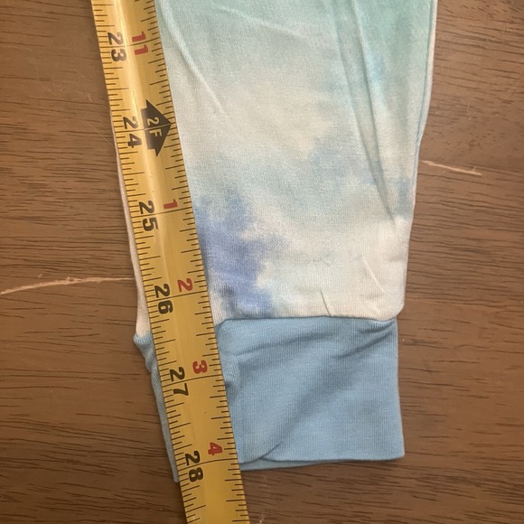 Little Sleepies Watercolor Tidepool Womens Bamboo PJ Set Size XS pants Shirt NEW - Picture 8 of 10